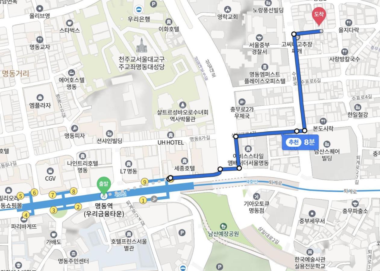 Arte Premium Oneroomtel Myeongdong Séoul Extérieur photo